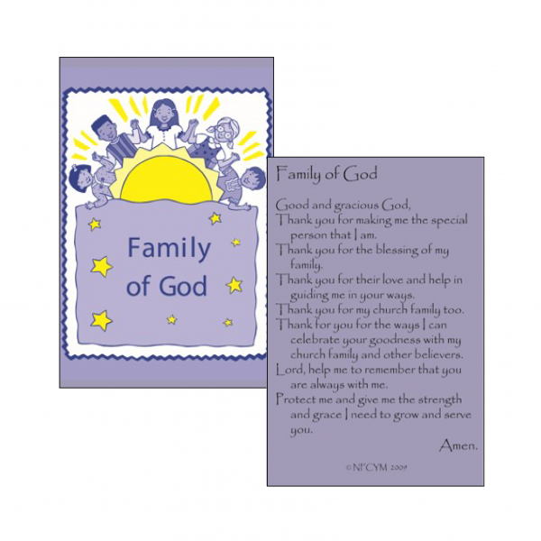Family of God Prayer Card (Single Card)