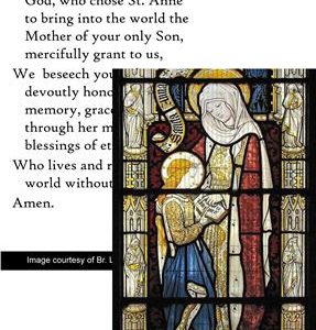 Saint Anne Prayer Card (Single Card)
